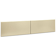 HON 38000 Series Hutch Flipper Doors For 72"w Open Shelf, 36w x 15h, Putty (HON387215LL)