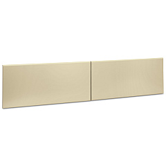 HON 38000 Series Hutch Flipper Doors For 72"w Open Shelf, 36w x 15h, Putty (HON387215LL)