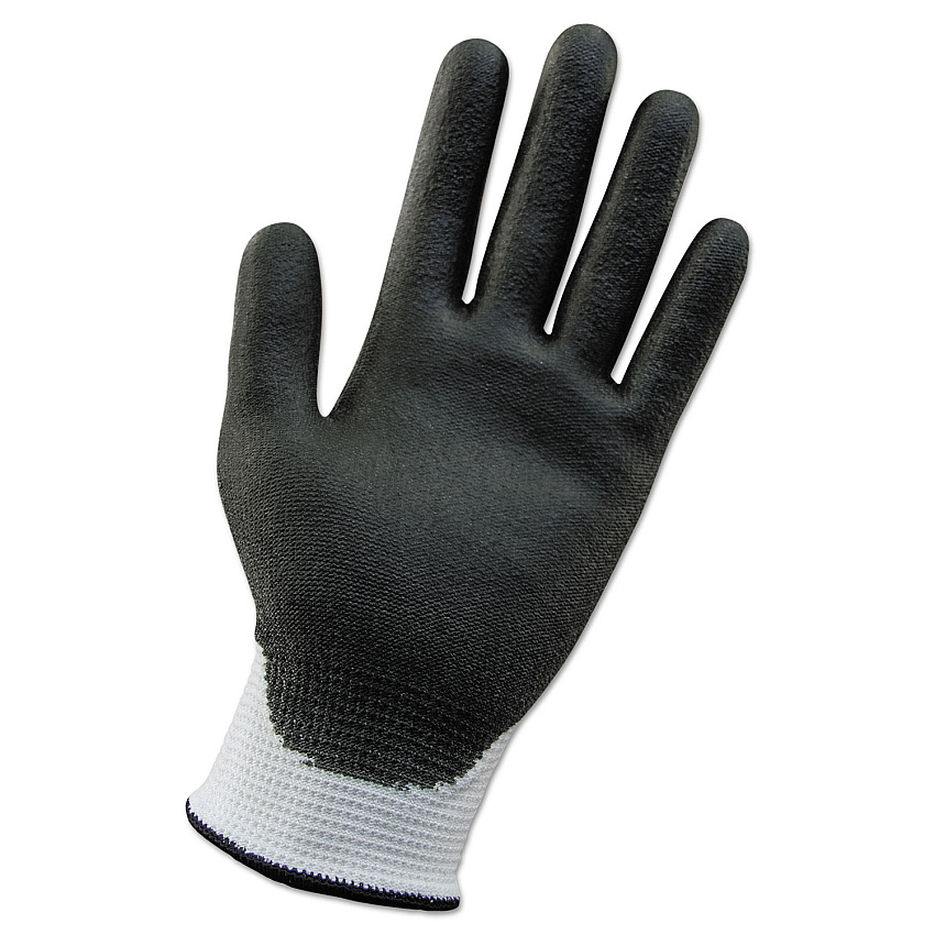 KleenGuard G60 ANSI Level 2 Cut-Resistant Gloves, 220 mm Length, Small, White/Black, 12 Pairs (KCC38689)