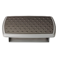 3M Adjustable Height/Tilt Footrest, Nonskid Platform, 18w x 13d x 4 to 4.75h, Charcoal Gray (FR330)