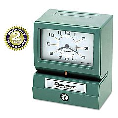 Acroprint Model 150 Heavy-Duty Time Recorder, Automatic Operation, Month/Date/1-12 Hours/Minutes, Green (ACP012070411)