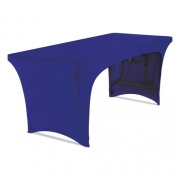 Iceberg iGear Fabric Table Cover, Open Design, Polyester/Spandex, 30" x 72", Blue (16546)