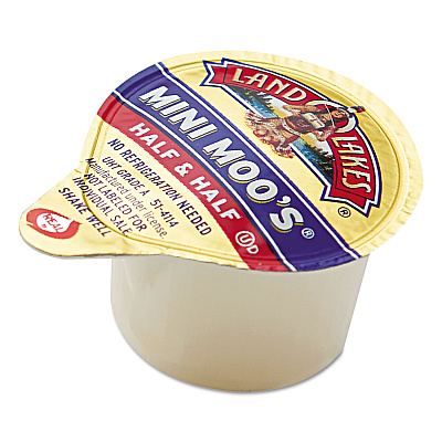 Land O' Lakes Mini Moo's Half and Half, 0.3 oz, 192/Carton (ITD827976)
