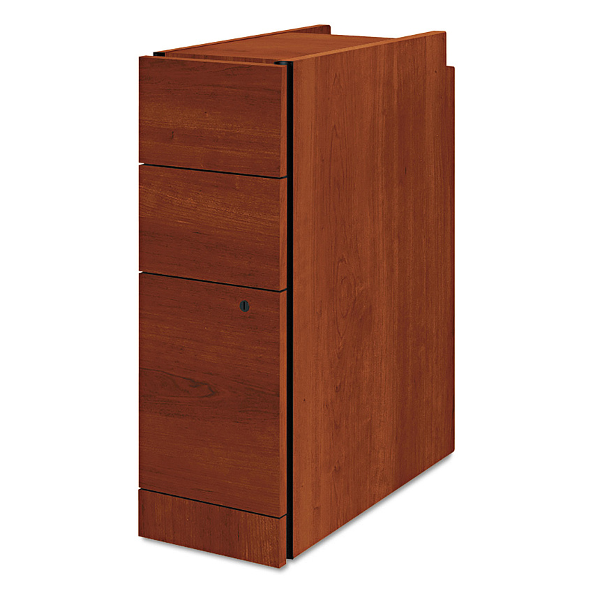 HON Narrow Pedestal, Left or Right, 3-Drawers: Box/Box/File, Legal/Letter, Cognac, 9.5" x 22.75" x 28" (HON105093CO)