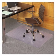 ES Robbins EverLife Light Use Chair Mat for Flat Pile Carpet, Rectangular, 36 x 44, Clear (121821)