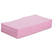 Boardwalk Foodservice Wipers, 12 x 21, Pink/White, 200/Carton (BWKN8140)