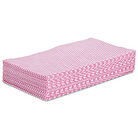 Boardwalk Foodservice Wipers, 12 x 21, Pink/White, 200/Carton (BWKN8140)