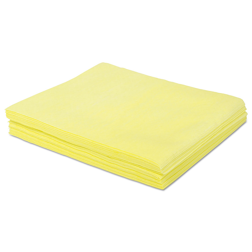 Boardwalk Dust Cloths, 18 x 24, Yellow, 50/Bag, 10 Bags/Carton (BWKDSMFPY)