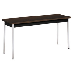 HON Utility Table, Rectangular, 60w x 20d x 29h, Mocha/Black (UTM2060MOPCH)