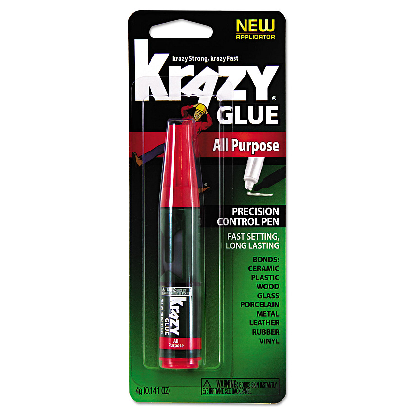 All Purpose Krazy Glue, 0.14 oz, Dries Clear (EPIKG82948MR)