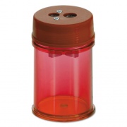 Officemate Pencil/Crayon Sharpener, 1.38 x 2.13, Red, 8/Pack (30240PK)
