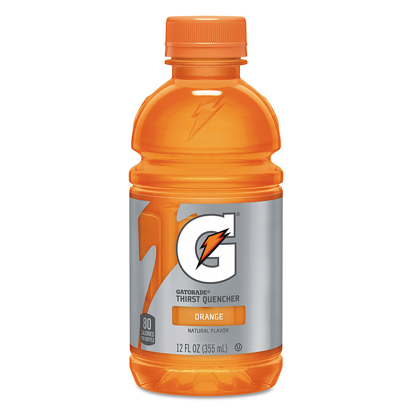 Gatorade G-Series Perform 02 Thirst Quencher, Orange, 12 oz Bottle, 24/Carton (QKR12937)