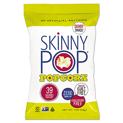 SkinnyPop Popcorn Popcorn, Original, 1 oz Bag, 12/Carton (PCN00408)