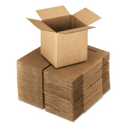 General Supply CUBED FIXED-DEPTH SHIPPING BOXES, REGULAR SLOTTED CONTAINER (RSC), 24" X 24" X 24", BROWN KRAFT, 10/BUNDLE (242424)