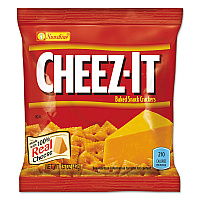 Sunshine Cheez-it Crackers, 1.5 oz Bag, Reduced Fat, 60/Carton (KEB122264)