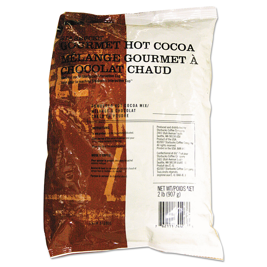 Starbucks Gourmet Hot Cocoa, 2 lb Bag, 6/Carton (SBK512808)