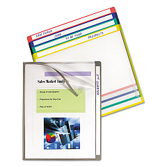 C-Line Write-On Project Folders, Straight Tab, Letter Size, Assorted Colors, 25/Box (CLI62160)