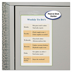 C-Line Self-Adhesive Shop Ticket Holders, Super Heavy, 25 Sheets, 5 x 8, 50/Box (CLI70058)