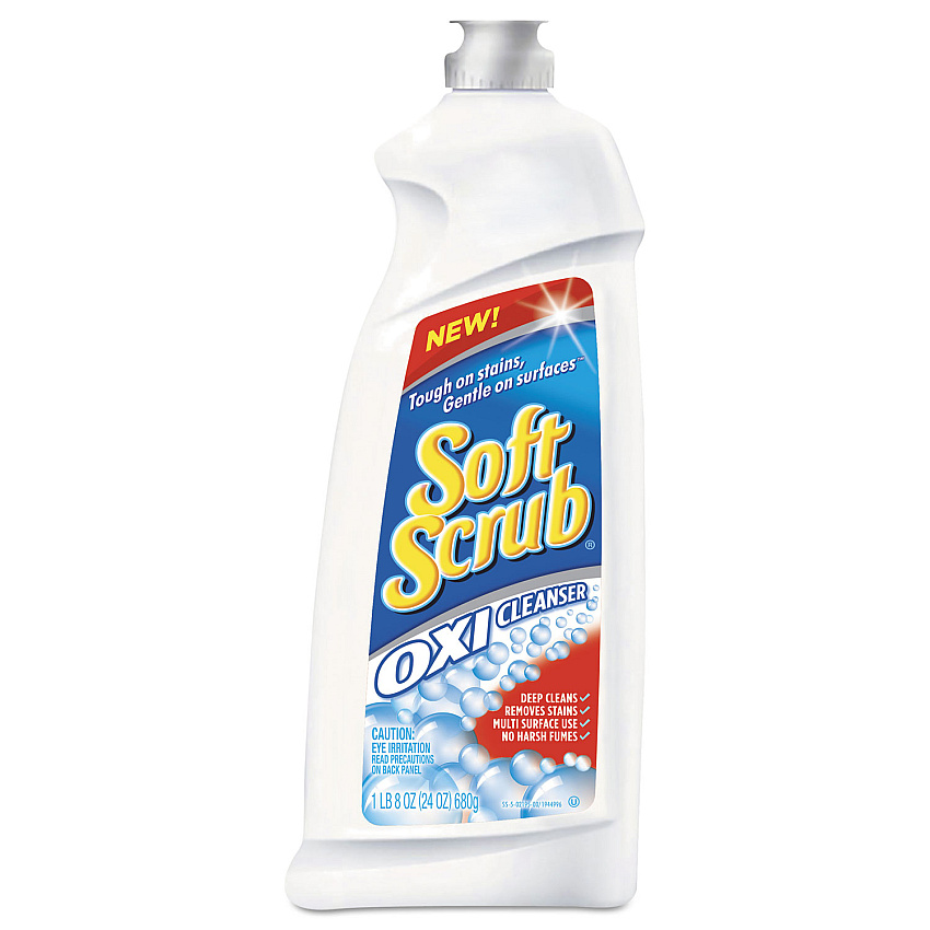 Soft Scrub Oxi Cleanser, Clean Scent, 24 oz Bottle, 9/Carton (DIA02196CT)