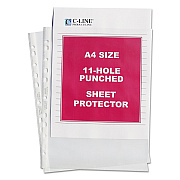 C-Line Standard Weight Poly Sheet Protectors, Clear, 2", 11.75 x 8.25, 50/Box (CLI08037)