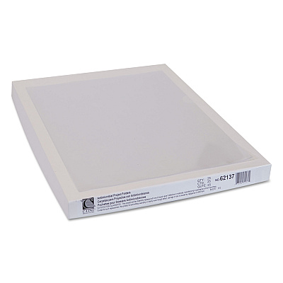 C-Line Antimicrobial Protected Poly Project Folders, Letter Size, Clear, 25/Box (CLI62137)