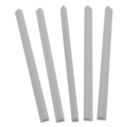 C-Line Slide 'N Grip Binding Bars, 60-Sheet Capacity, 11 x 0.5, White, 100/Box (34227)