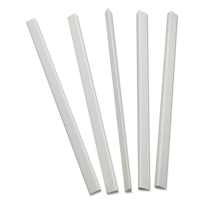 C-Line Slide 'N Grip Binding Bars, 40-Sheet Capacity, 11 x 0.25, White, 100/Box (CLI34447)
