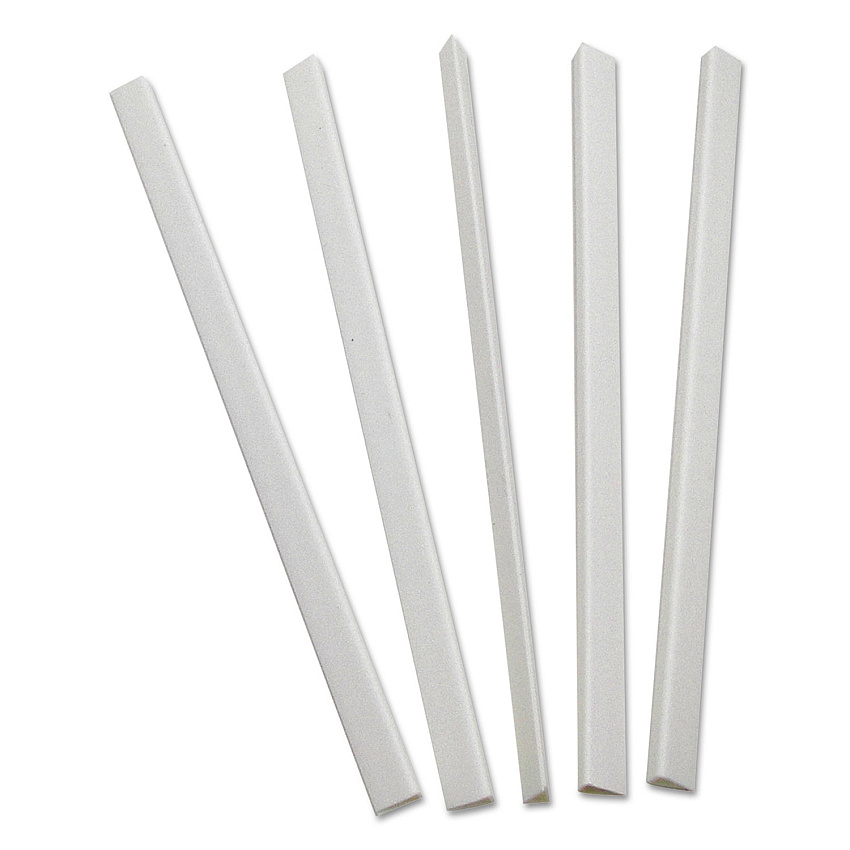C-Line Slide 'N Grip Binding Bars, 40-Sheet Capacity, 11 x 0.25, White, 100/Box (CLI34447)