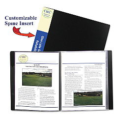 C-Line Bound Sheet Protector Presentation Book, 12 Letter-Size Sleeves, Black (CLI33120)