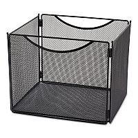 Safco Onyx Desktop Box File, Letter Files, 12.5" x 11" x 10", Black (SAF2170BL)