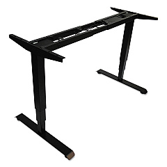 Alera AdaptivErgo Sit-Stand 3-Stage Electric Height-Adjustable Table Base with Memory Control, 48.06" x 24.35" x 25" to 50.7",Black (ALEHT3SAB)