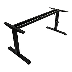 Alera AdaptivErgo Sit-Stand Pneumatic Height-Adjustable Table Base, 59.06" x 28.35" x 26.18" to 39.57", Black (ALEHTPN1B)