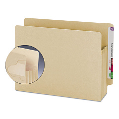 Smead Manila End Tab TUFF Pockets, 3.5" Expansion, Letter Size, Manila, 10/Box (SMD75150)