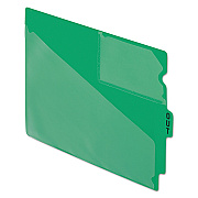 Pendaflex Colored Poly Out Guides with Center Tab, 1/3-Cut End Tab, Out, 8.5 x 11, Green, 50/Box (PFX13543)