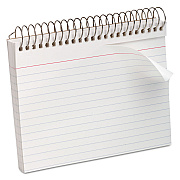 Oxford Spiral Index Cards, Ruled, 4 x 6, White, 50/Pack (OXF40283)