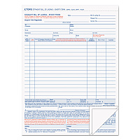 TOPS Bill of Lading, Three-Part Carbonless, 8.5 x 11, 50 Forms Total (TOP3846)