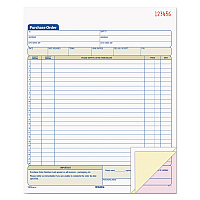TOPS Purchase Order Book, 22 Lines, Three-Part Carbonless, 8.38 x 10.19, 50 Forms Total (TOP46147)