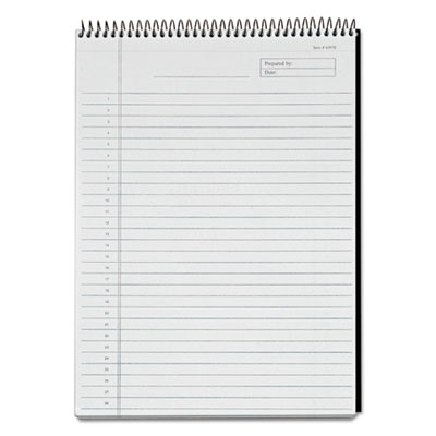 TOPS Docket Diamond Top-Wire Ruled Planning Pad, Wide/Legal Rule, Black Cover, 60 White 8.5 x 11.75 Sheets (TOP63978)