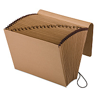 Pendaflex Kraft Indexed Expanding File, 21 Sections, Elastic Cord Closure, 1/21-Cut Tabs, Letter Size, Brown (PFXK17AOX)