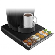 Mind Reader Coffee Pod Drawer, Fits 26 Pods, 14.75 x 13.25 x 2.75, Black (TRY26PCBLK)