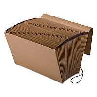 Pendaflex Kraft Indexed Expanding File, 31 Sections, Elastic Cord Closure, 1/15-Cut Tabs, Legal Size, Brown (PFXK19DOX)