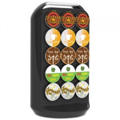 Mind Reader Coffee Pod Carousel, Fits 30 Pods, 6.8 x 6.8 x 12.63, Black (CRS02BLK)