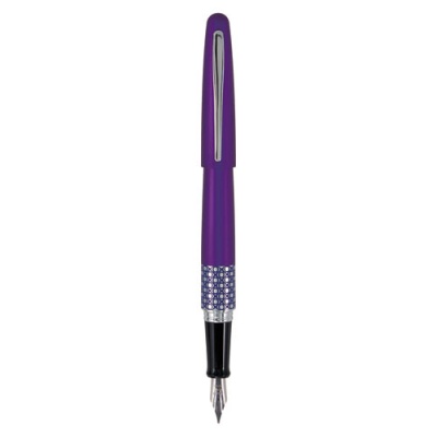 Pilot MR Retro Pop Collection Fountain Pen, Fine 0.7 mm, Black Ink, Purple (91434)