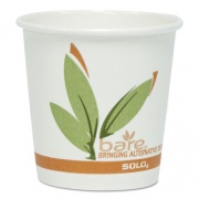 Dart Bare by Solo Eco-Forward Recycled Content PCF Paper Hot Cups, 10 oz, Green/White/Beige, 1,000/Carton (370RC)