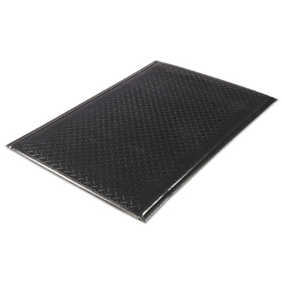 Guardian Soft Step Supreme Anti-Fatigue Floor Mat, 36 x 60, Black (MLL24030501DIAM)