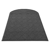 Guardian EcoGuard Diamond Floor Mat, Single Fan, 48 x 96, Charcoal (MLLEGDSF040804)