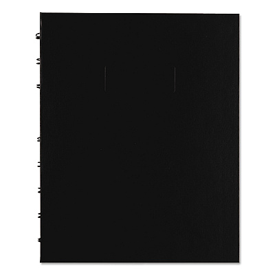 Blueline NotePro Quad Notebook, Data/Lab-Record Format with Narrow and Quadrille Rule Sections, Black Cover, (96) 9.25 x 7.25 Sheets (REDA44C81)