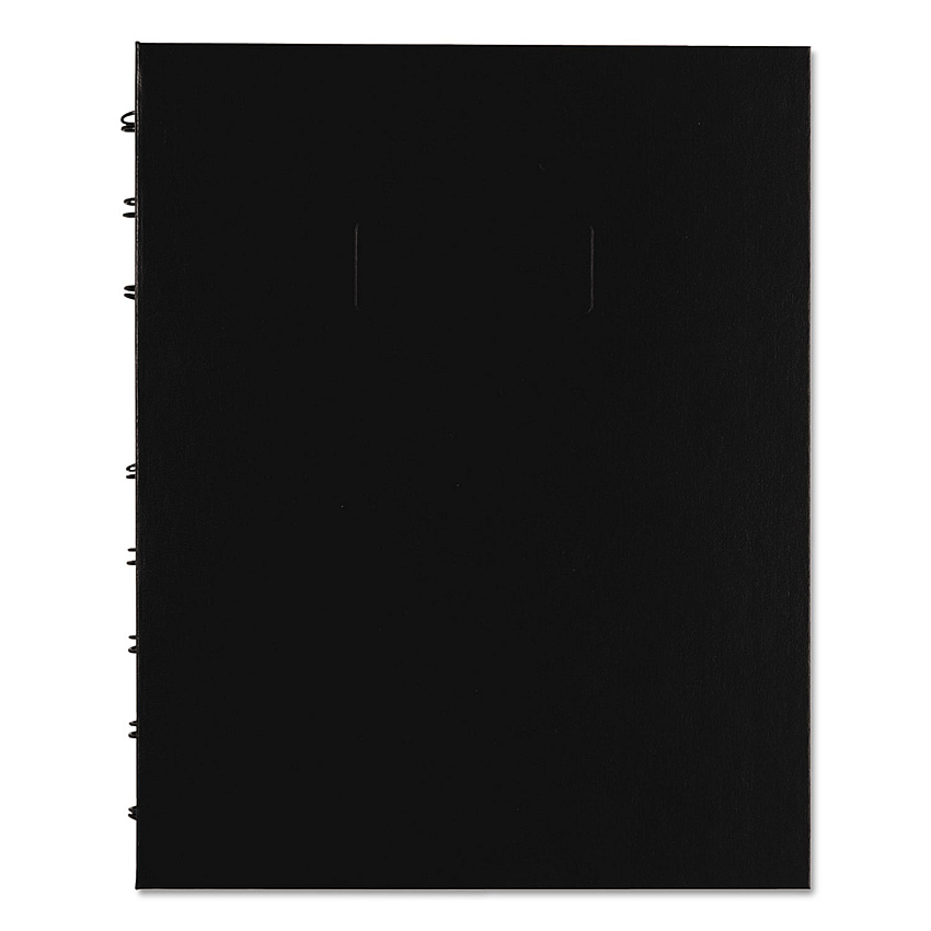Blueline NotePro Quad Notebook, Data/Lab-Record Format with Narrow and Quadrille Rule Sections, Black Cover, (96) 9.25 x 7.25 Sheets (REDA44C81)