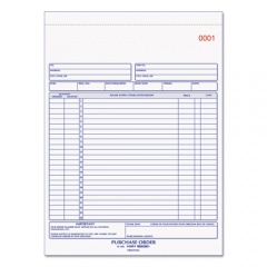Rediform Purchase Order Book, Two-Part Carbonless, 8.5 x 11, 1/Page, 50 Forms (1L146)
