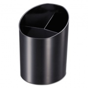 Officemate Recycled Big Pencil Cup, Plastic, 4.25 x 4.5 x 5.75, Black (26042)